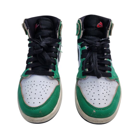 Nike Air Jordan 1 Retro High Lucky Green White CU0449-300 Sneakers Shoes 1.5Y - Picture 2 of 10